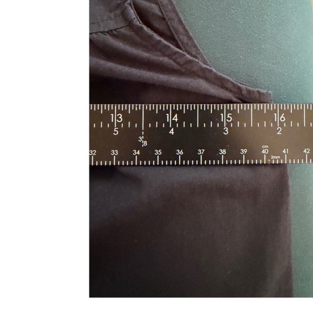 Derek Heart Black Cotton Sleeveless Tiered Babydoll Button Down Top‎ Small - Picture 6 of 7